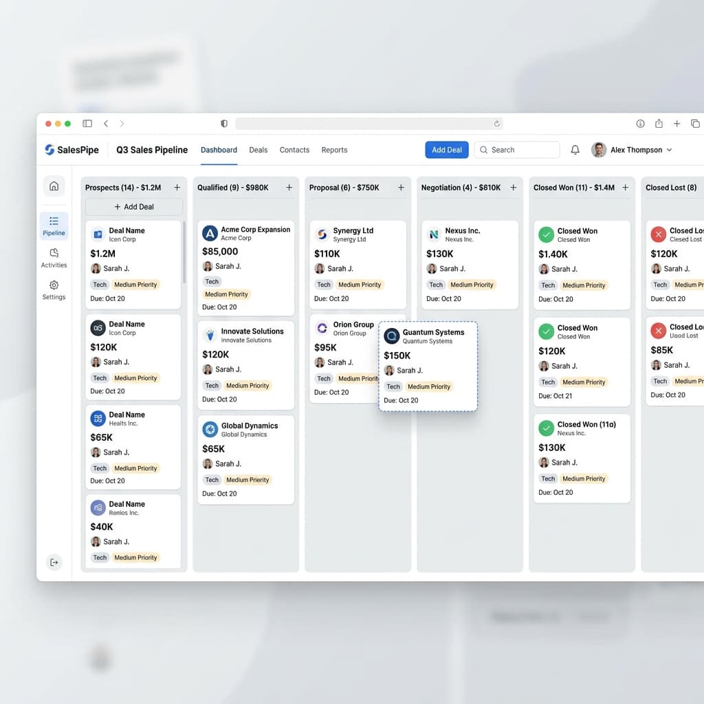 CRM Pipeline View